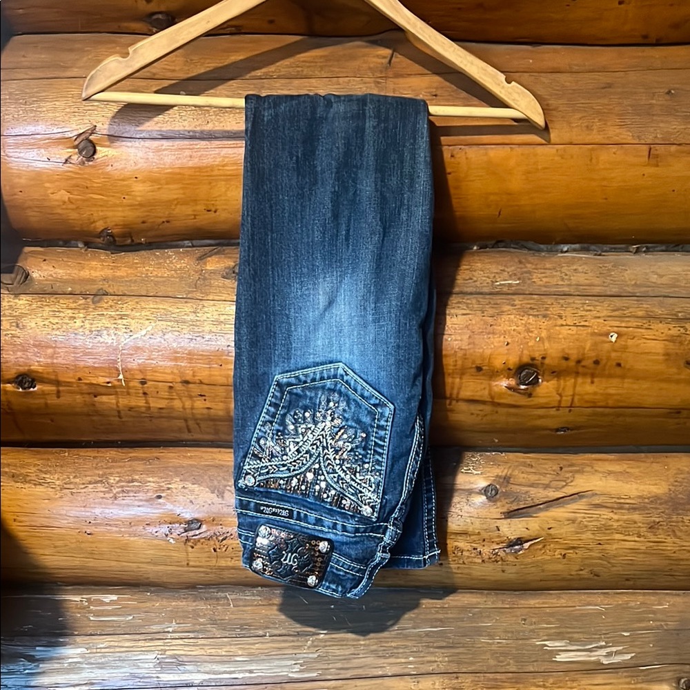 Miss Me Dark Wash Embellished Jeans
